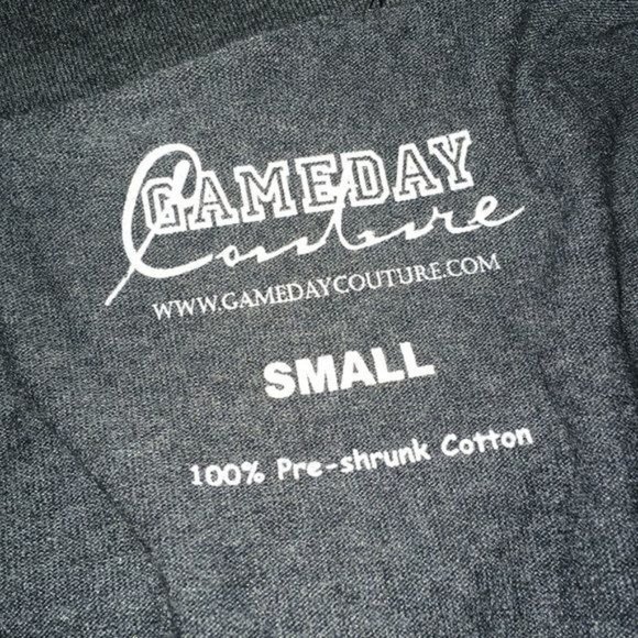 Gameday Couture University of Nebraska T Shirt S Grey Huskers Short Sleeves - Picture 4 of 4